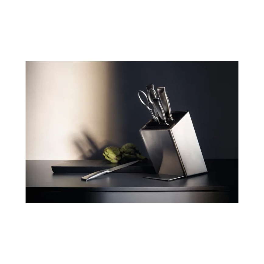 WMF - Set med 6 köksknivar i knivblock GRAND GOURMET