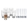 WMF - Set med glas och skedar för latte macchiato CLEVER & MORE 6 delar