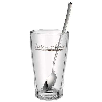 WMF - Set med glas och skedar för latte macchiato CLEVER & MORE 6 delar