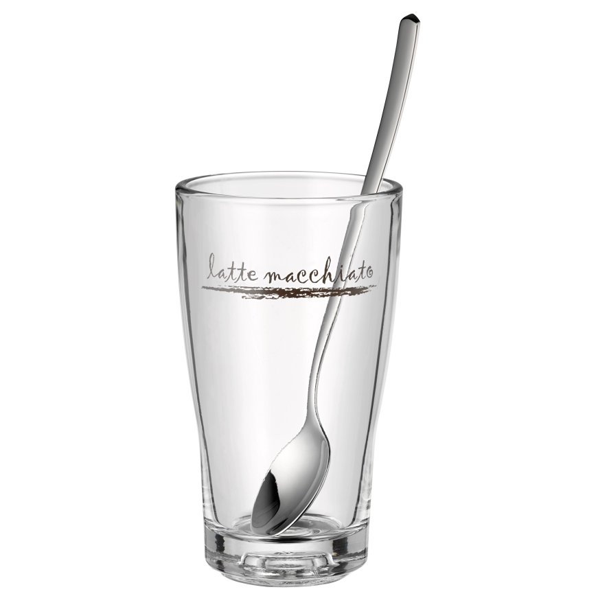 WMF - Set med glas och skedar för latte macchiato CLEVER & MORE 6 delar