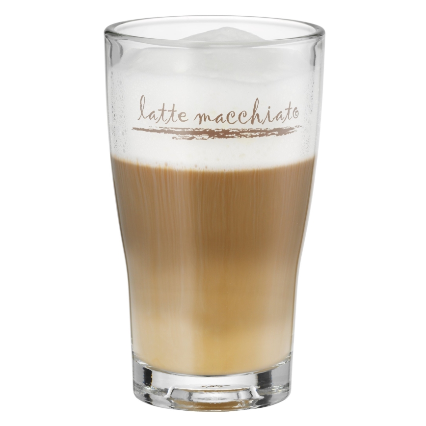 WMF - Set med glas och skedar för latte macchiato CLEVER & MORE 6 delar