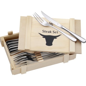 WMF - Set med steakbestick i trälåda 12ks