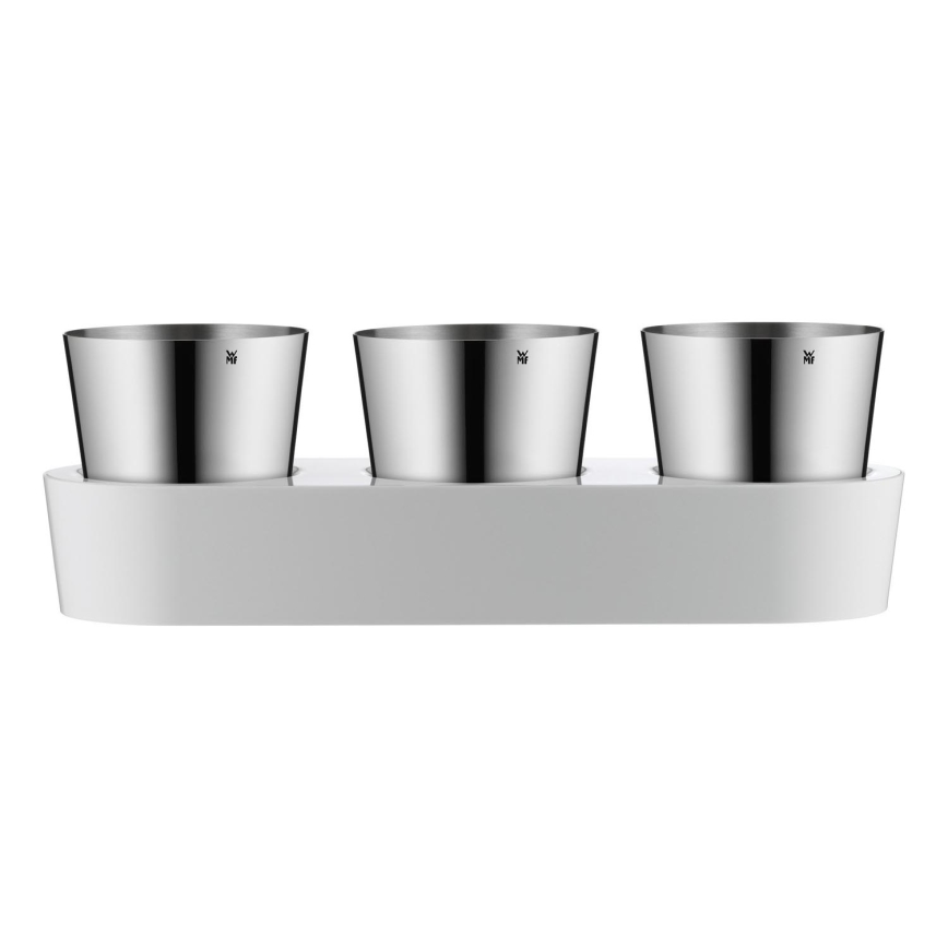 WMF - Självvattnande örtkruka 3 st GOURMET vit/rostfri
