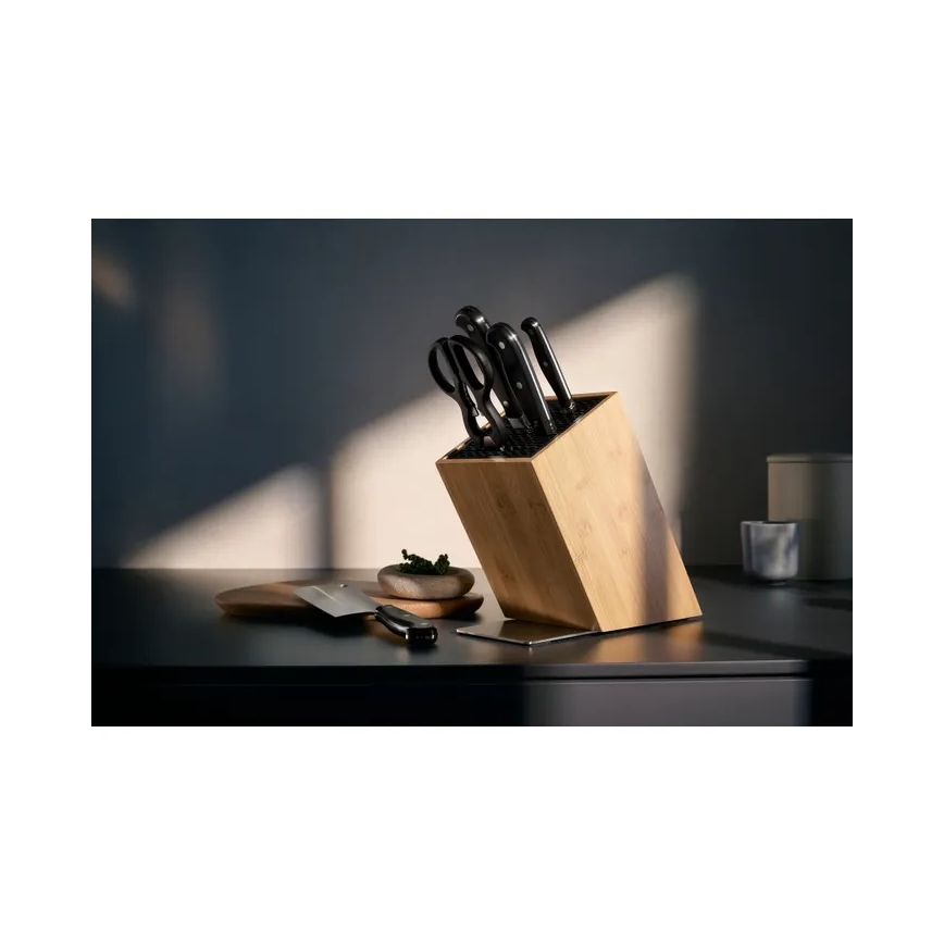 WMF - SPITZENKLASSE PLUS 6-delars knivset med knivblock