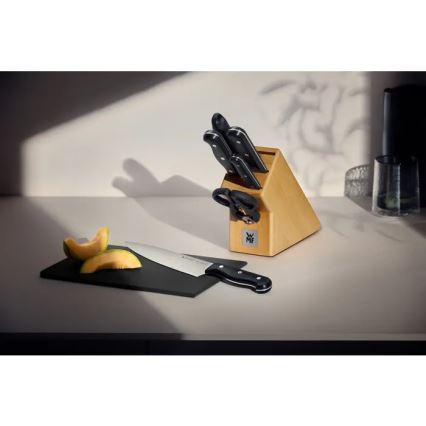 WMF - SPITZENKLASSE PLUS 6-delars knivset med knivblock