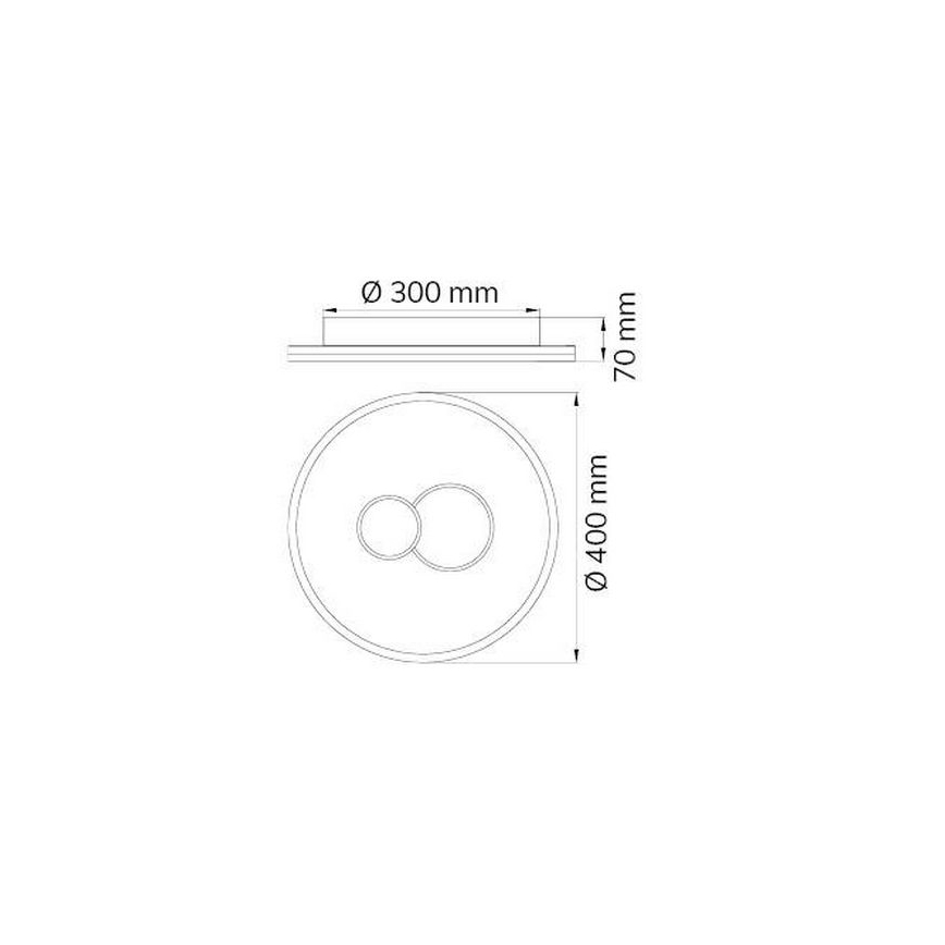 Wofi 11246 - LED Dimbar taklampa NADRA LED/27W/230V