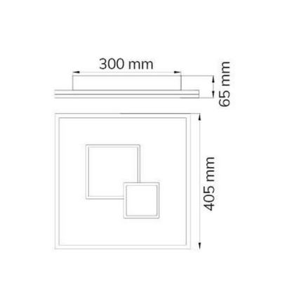 Wofi 11247 - LED Dimbar taklampa NADRA LED/27W/230V