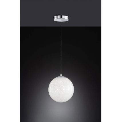 Wofi 11547 - LED ljuskrona med upphängningsrem POINT LED/11W/230V diameter 25 cm 3000K