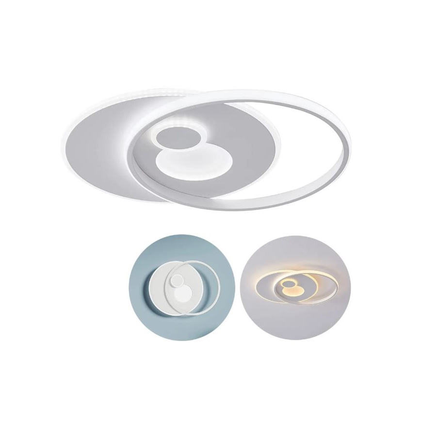 Wofi 11621 - LED ljusreglerad taklampa AKON LED/38W/230V 2700-5500K + fjärrkontroll