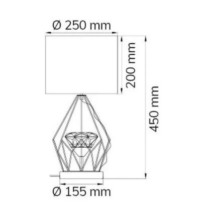 Wofi 11977 - LED Dimbar bordslampa AMY LED/10W/230V
