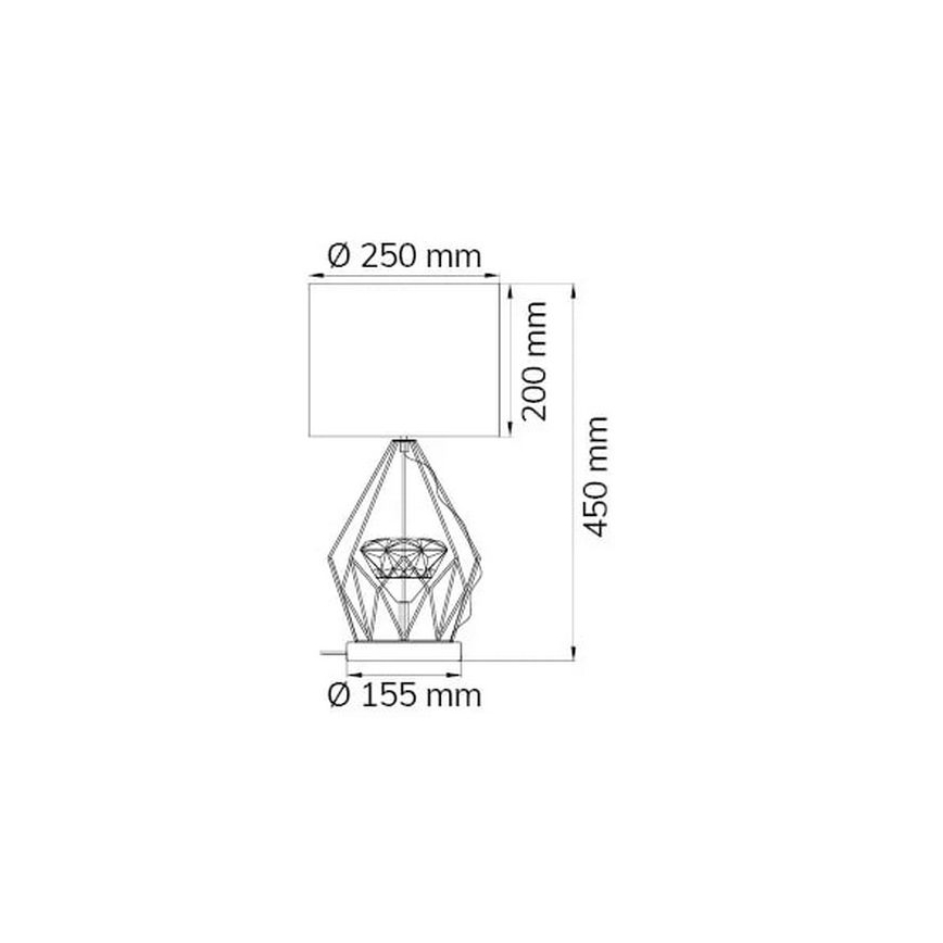 Wofi 11977 - LED Dimbar bordslampa AMY LED/10W/230V