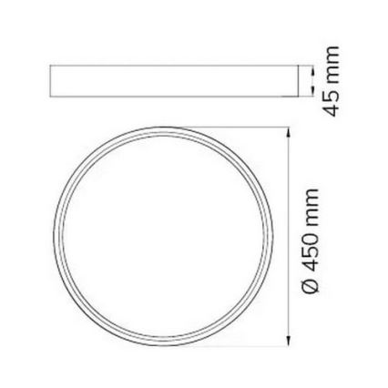 Wofi 12055 - LED ljusreglerad taklampa DUBAI LED/27,5W/230V vit