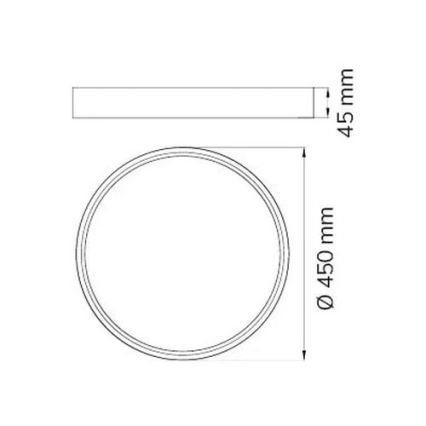 Wofi 12056 - LED ljusreglerad taklampa DUBAI LED/27,5W/230V antracit