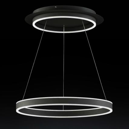 Wofi 12147 - LED ljusreglerad ljuskrona på textilsladd KEMI LED/73W/230V 3000K + fjärrkontroll