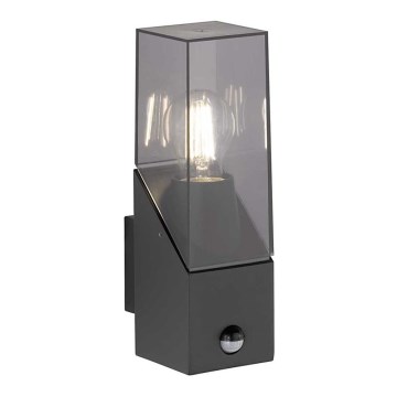 Wofi 12224 - Utomhus vägglampa med sensor MARCOS 1xE27/23W/230V IP54