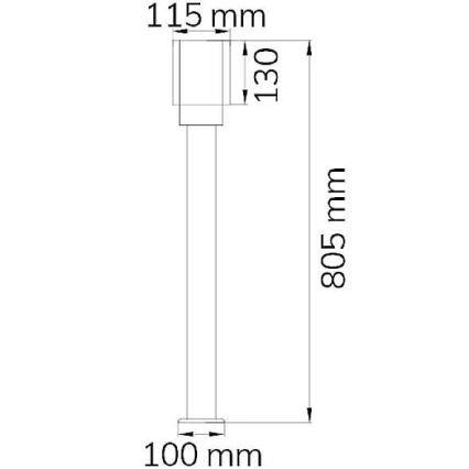 Wofi 12232 - Utomhuslampa PITA 1xE27/10W/230V IP54