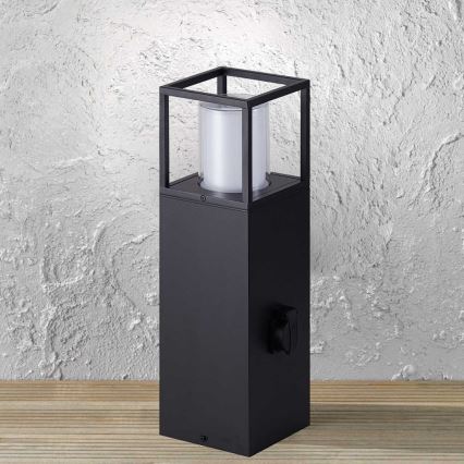 Wofi 12233 - LED utomhuslampa med uttag FILIA LED/8,5W/230V IP54 50 cm SCHUKO