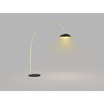 Wofi 3001-104 - LED Dimbar golvlampa ROSCOFF LED/21W/230V svart/guld