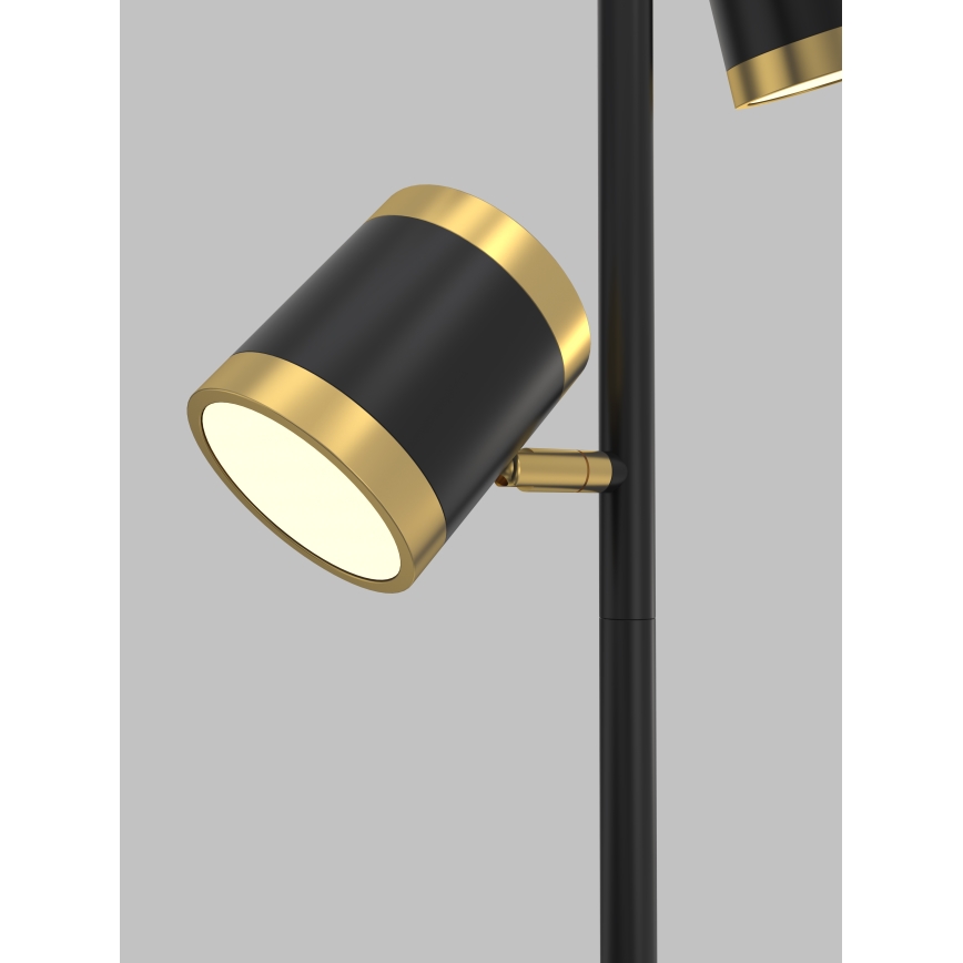 Wofi 3003-304S - LED Dimbar golvlampa TOULOUSE LED/21W/230V svart/guld