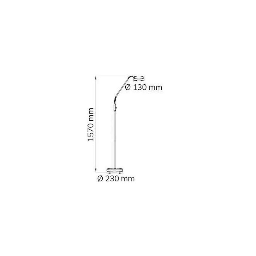 Wofi 3006.01.64.9000 - LED Dimbar golvlampa TWIN LED/4,6W/230V