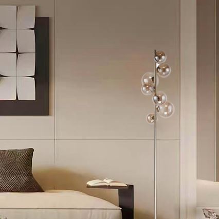 Wofi 3014-701W - LED golvlampa VILLA 7xG9/3W/230V guld