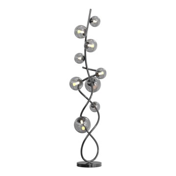 Wofi 3014-905 - LED golvlampa NANCY 9xG9/3,5W/230V svart krom