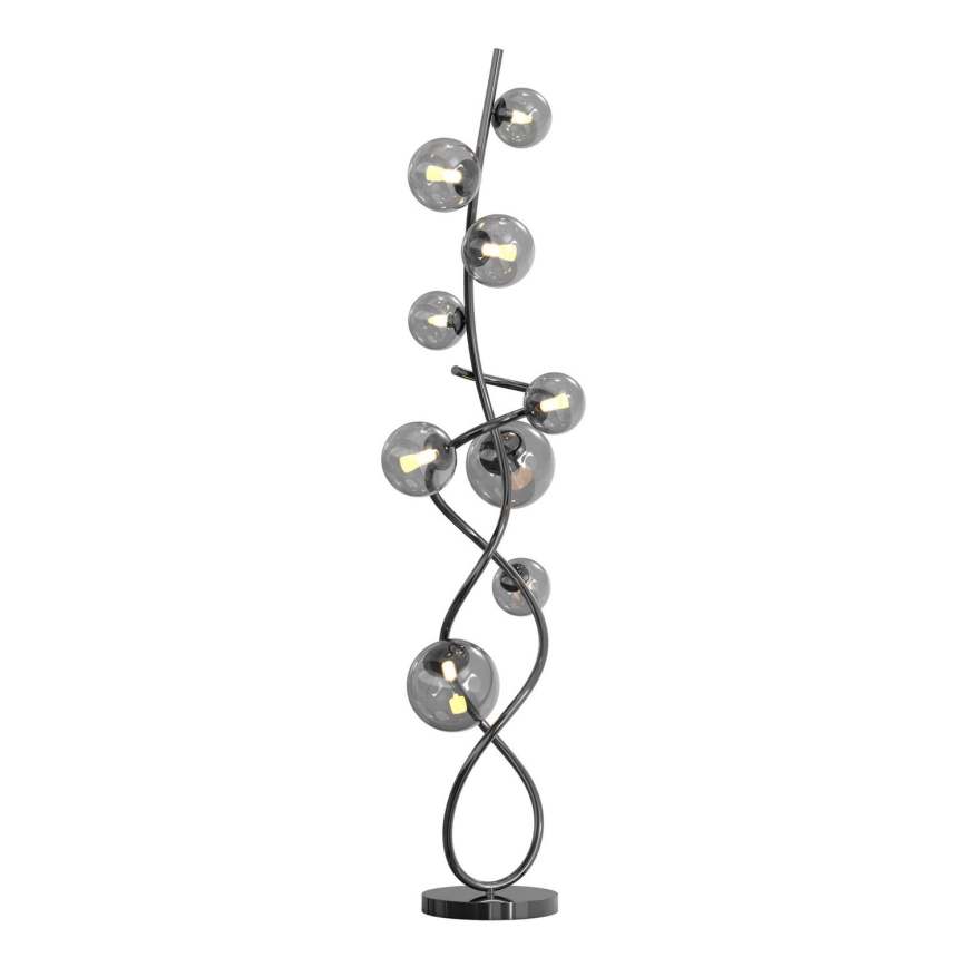 Wofi 3014-905 - LED golvlampa NANCY 9xG9/3,5W/230V svart krom
