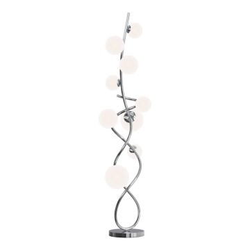 Wofi 3014-907 - LED golvlampa NANCY 9xG9/3,5W/230V skinande krom