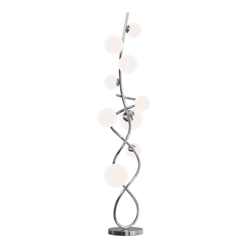 Wofi 3014-907 - LED golvlampa NANCY 9xG9/3,5W/230V skinande krom