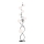 Wofi 3014-907 - LED golvlampa NANCY 9xG9/3,5W/230V skinande krom
