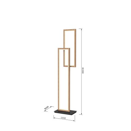 Wofi 3023-206 - LED Dimbar golvlampa PESCARA LED/21W/230V