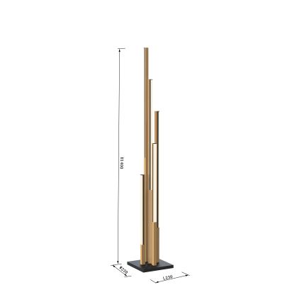 Wofi 3032-506 - LED Dimbar golvlampa CATANIA LED/24W/230V