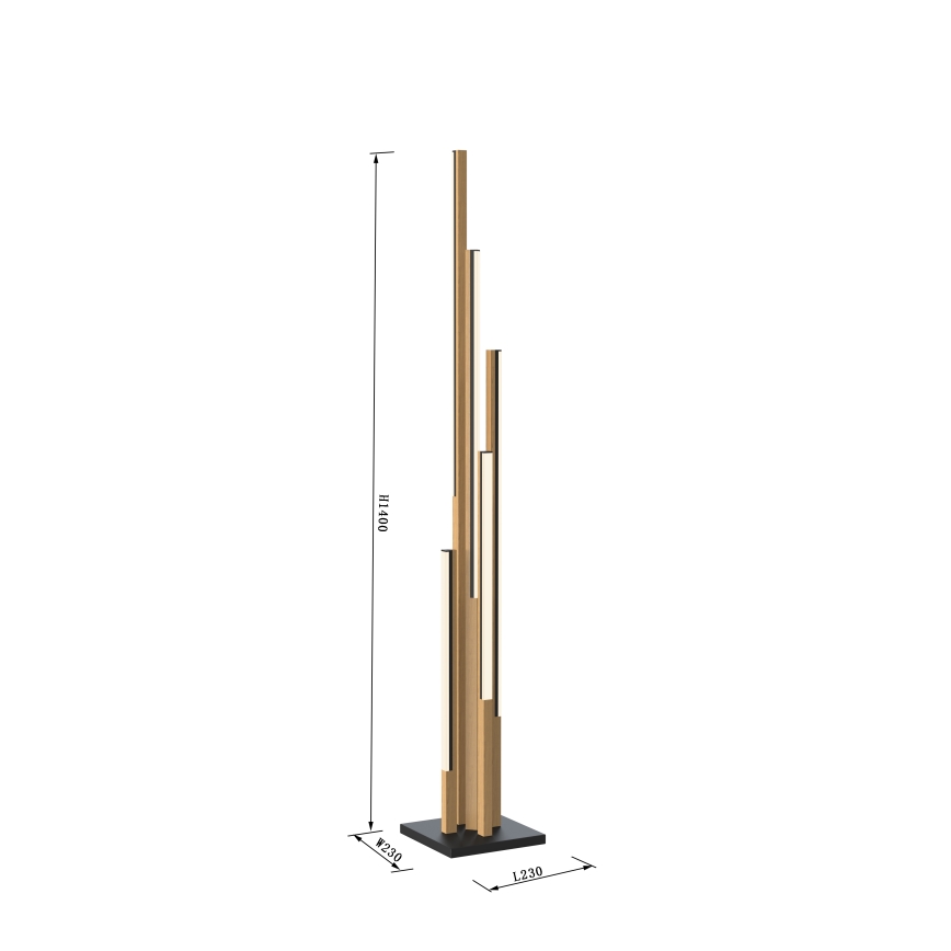 Wofi 3032-506 - LED Dimbar golvlampa CATANIA LED/24W/230V