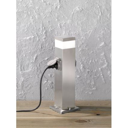 Wofi 3054.01.97.7000 - LED Utomhuslampa med 2 uttag TARA LED/7W/230V IP44 SCHUKO
