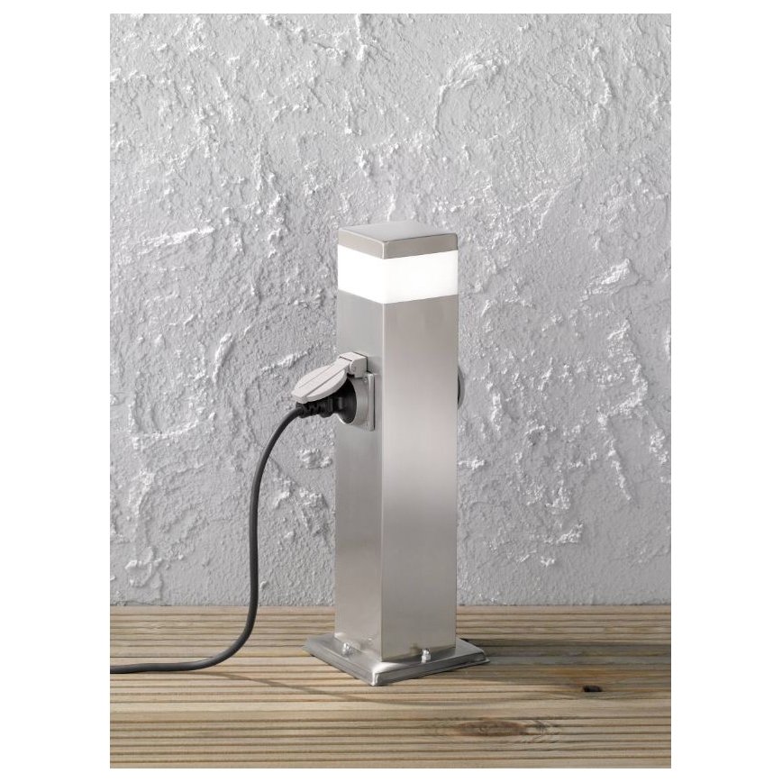 Wofi 3054.01.97.7000 - LED Utomhuslampa med 2 uttag TARA LED/7W/230V IP44 SCHUKO