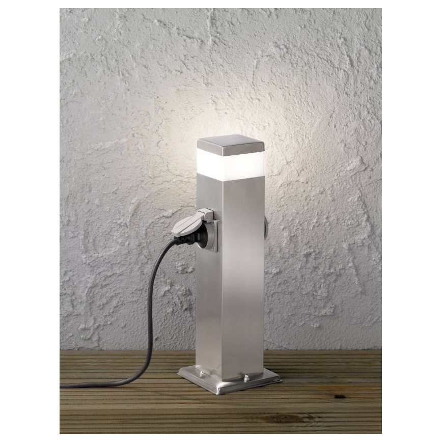 Wofi 3054.01.97.7000 - LED Utomhuslampa med 2 uttag TARA LED/7W/230V IP44 SCHUKO