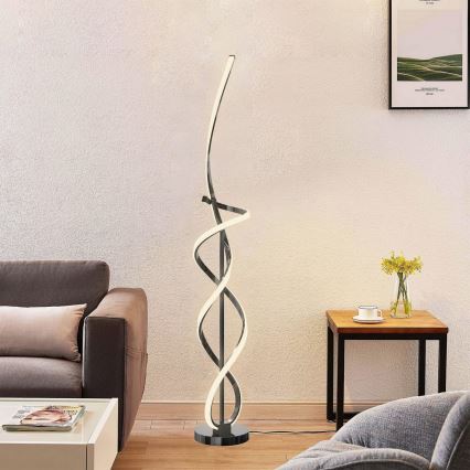 Wofi 3134-105 - LED Dimbar golvlampa INDIGO LED/31W/230V svart krom
