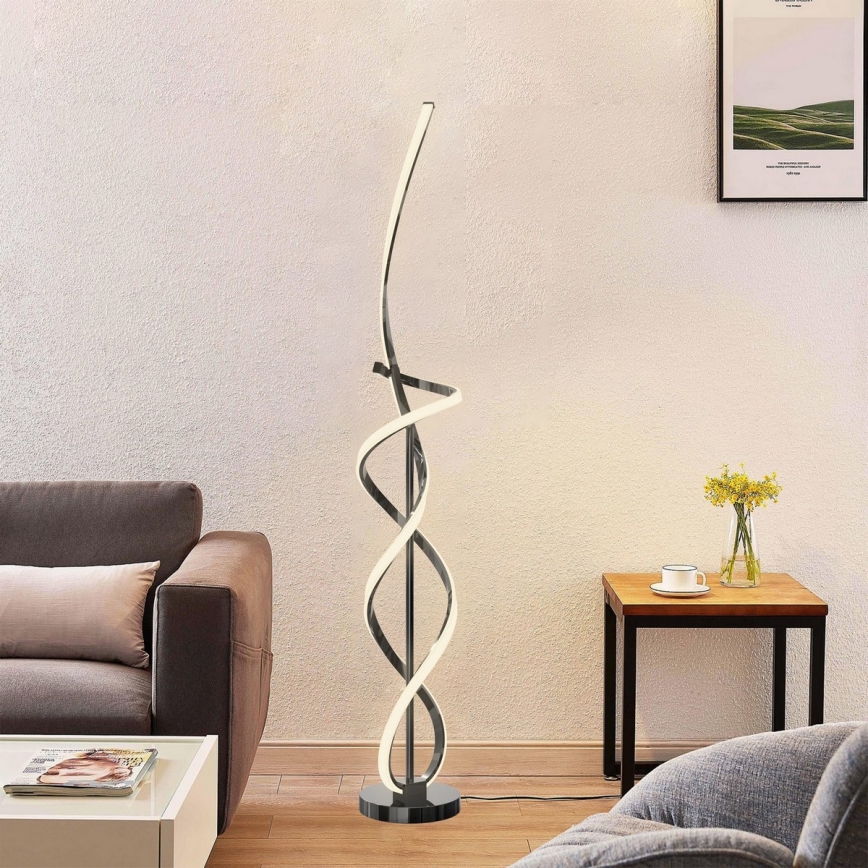 Wofi 3134-105 - LED Dimbar golvlampa INDIGO LED/31W/230V svart krom