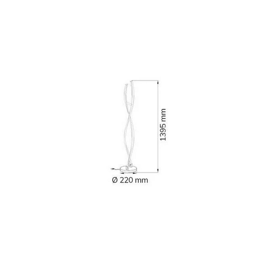 Wofi 3152.02.01.6000 - LED Dimbar golvlampa IDANA 2xLED/14W/230V