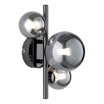 Wofi 4014.03.24.9000 - LED väggbelysning VILLA 3xG9/3W/230V svart/skinande krom