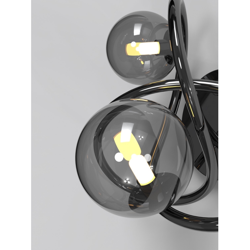Wofi 4014-205 - LED väggbelysning NANCY 2xG9/3,5W/230V svart/skinande krom