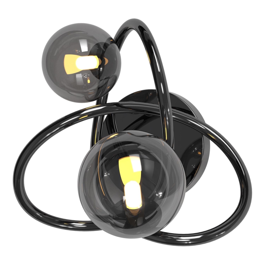 Wofi 4014-205 - LED väggbelysning NANCY 2xG9/3,5W/230V svart/skinande krom