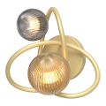 Wofi 4015-204 - LED väggbelysning METZ 2xG9/3,5W/230V guld/grå