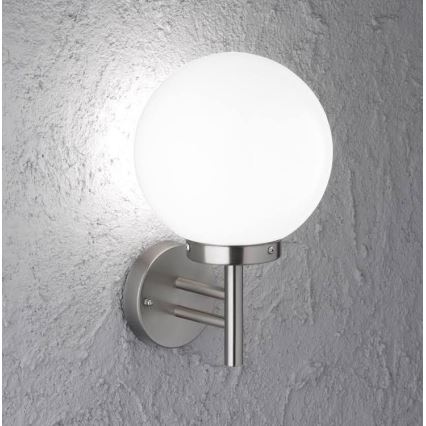 Wofi 4033.01.97.7000 - Vägglampa för utomhusbruk REMO 1xE27/60W/230V IP44
