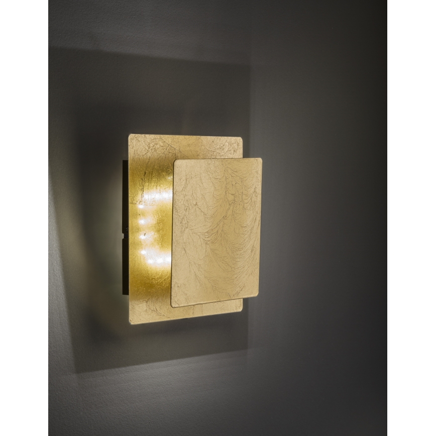 Wofi 4048-101Q - LED väggbelysning BAYONNE LED/6,5W/230V guld