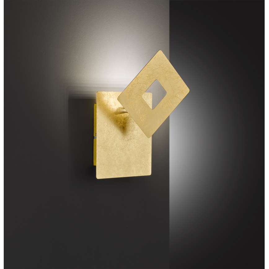 Wofi 4048-201Q - LED väggbelysning BAYONNE LED/6,5W/230V guld