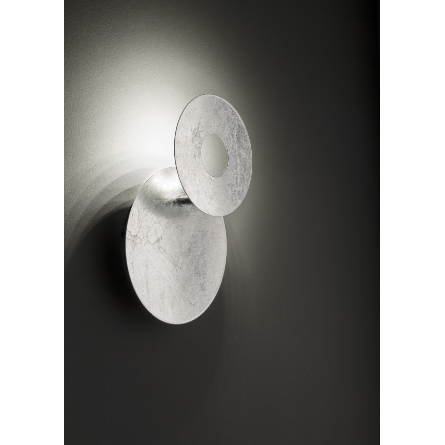 Wofi 4048-203R - LED väggbelysning BAYONNE LED/6,5W/230V silver