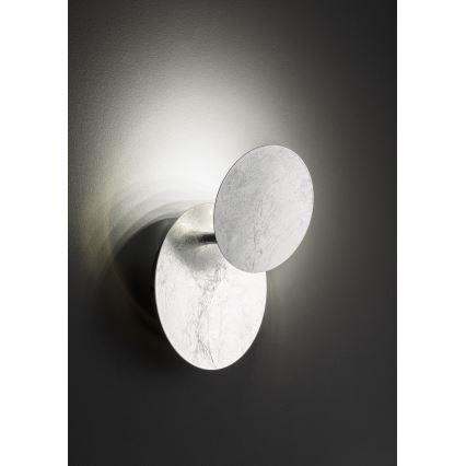 Wofi 4048-303R - LED väggbelysning BAYONNE LED/6,5W/230V silver