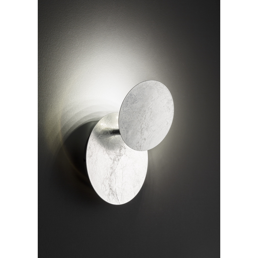 Wofi 4048-303R - LED väggbelysning BAYONNE LED/6,5W/230V silver