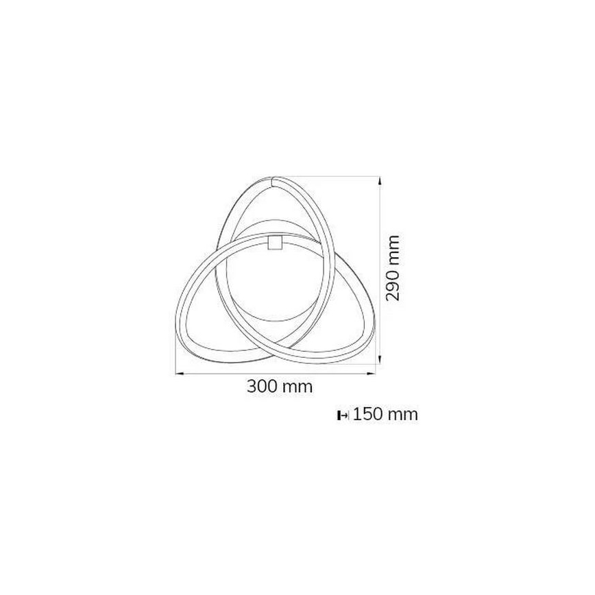 Wofi 4134.01.88.9000 - LED väggbelysning INDIGO LED/14W/230V